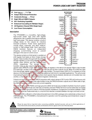 TPIC6A596DW datasheet  